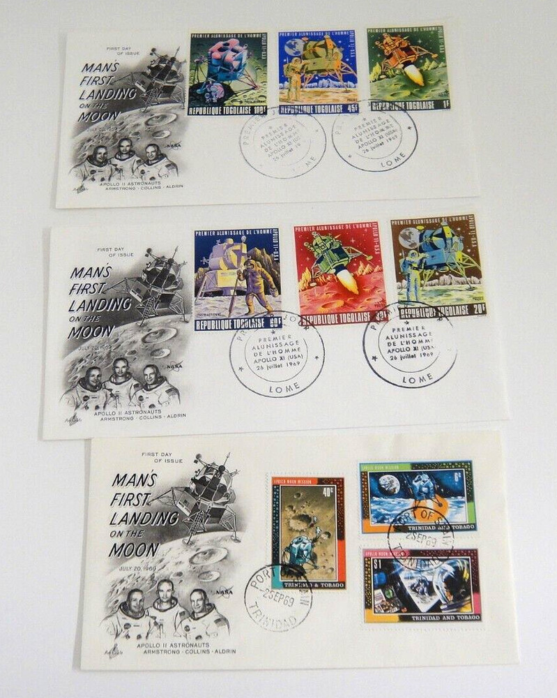 First Day Cover Issue Cachets Stamps Space UN Bi-Centennial Electronics Lot 22