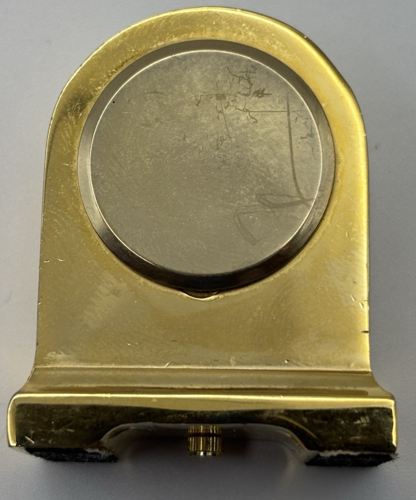 Princess Mini Quartz Solid Brass Arch Style Untested Travel Clock