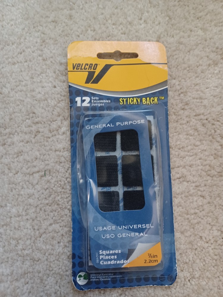 VELCRO 12 squares Sticky Back Universal Usage