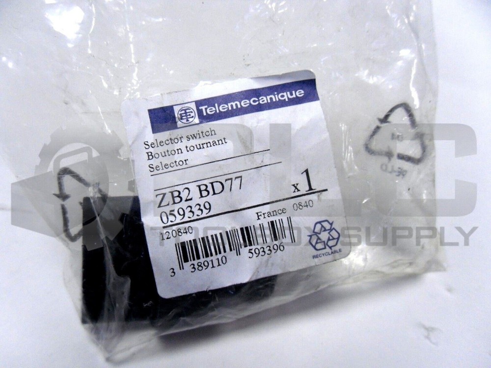 NEW TELEMECANIQUE ZB2BD77 SELECTOR SWITCH ZB2 BD77
