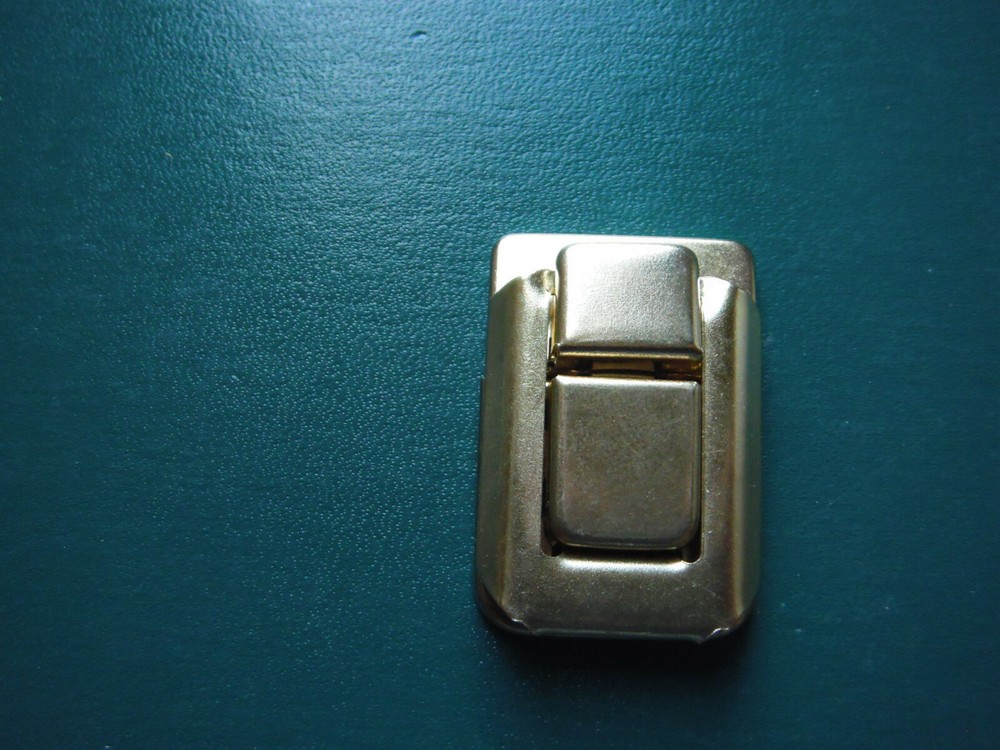 Gibson & others Case Latch BRASS Larger version no /holes top w/rivets