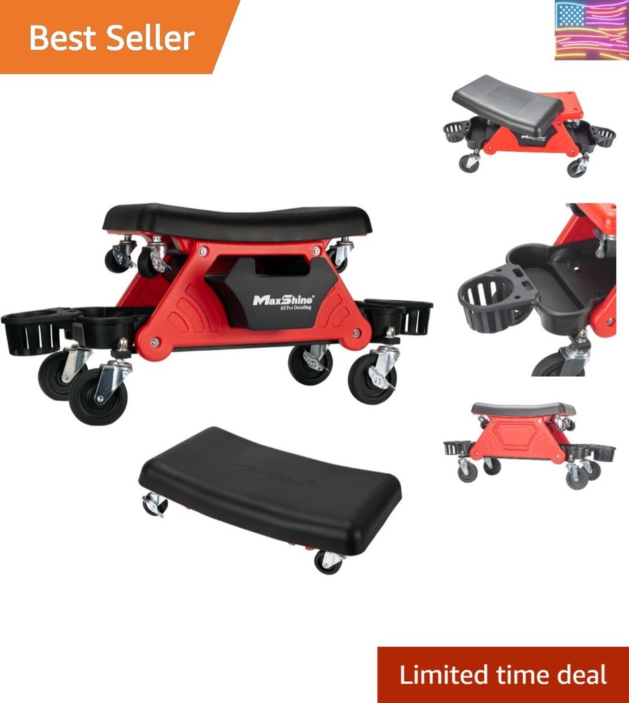 2-in-1 Modular Detailing Creeper Seat V2 | Rolling Creeper with Removable Cus...