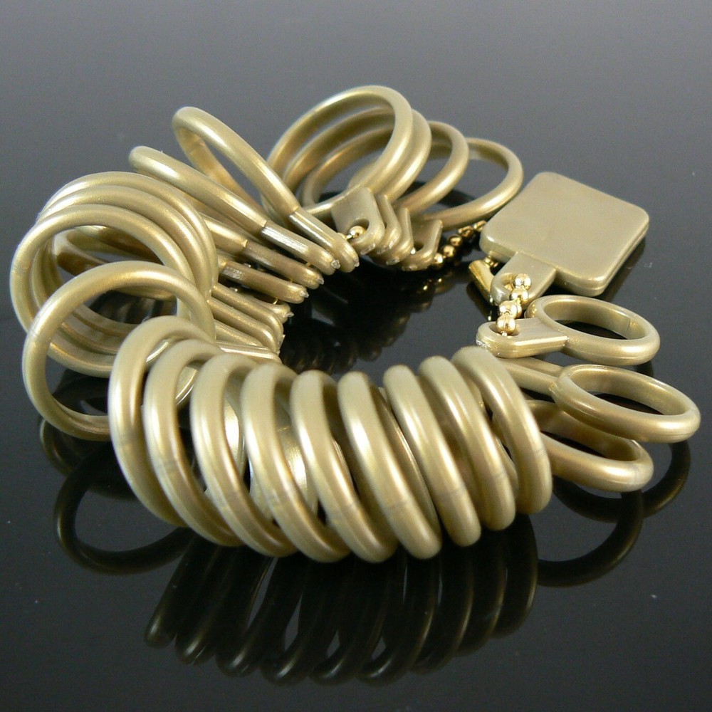 Plastic Finger Ring Sizer Set: Sizes 1-13 with Half Sizes