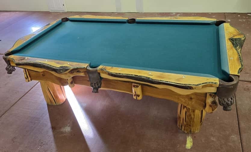 Turquoise Inlaid Pool Table