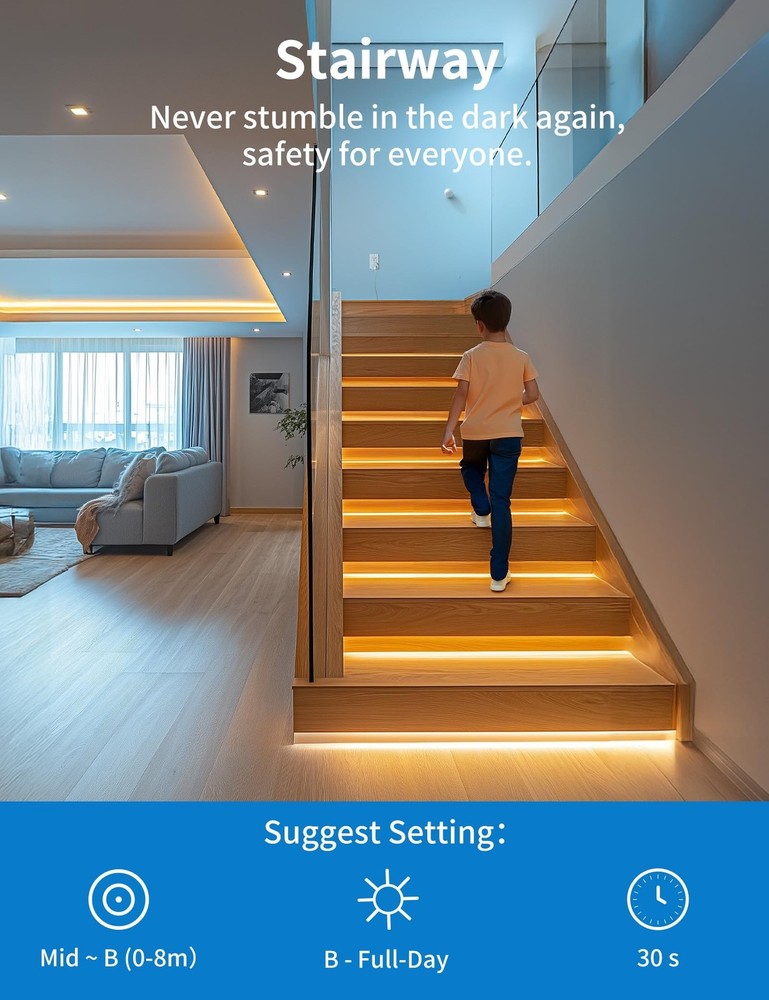 Wireless Motion Sensor Outlet with Timer, Plug-N-Play PIR Motion Activated Sw...