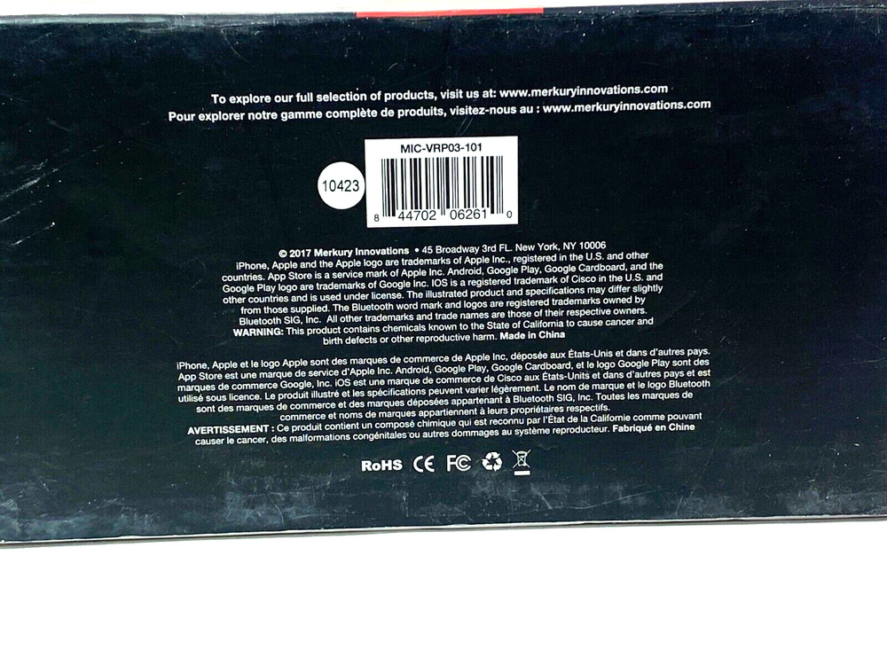 EVO VR PRO LEVEL 360 VIRTUAL REALITY BLUETOOTH WIRELESS HEADSET NEW OPEN BOX