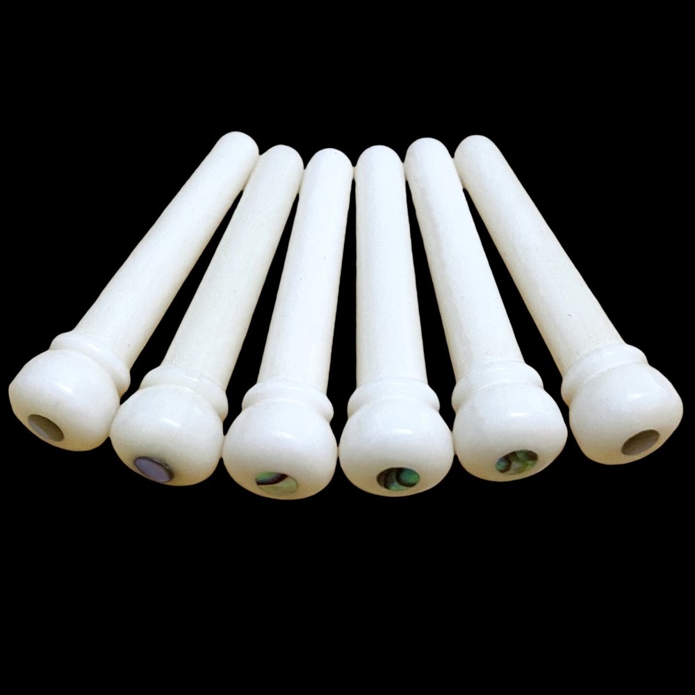 60x Guitar Unslotted Bone Pin String Peg Luthier Nut Saddle H01-N