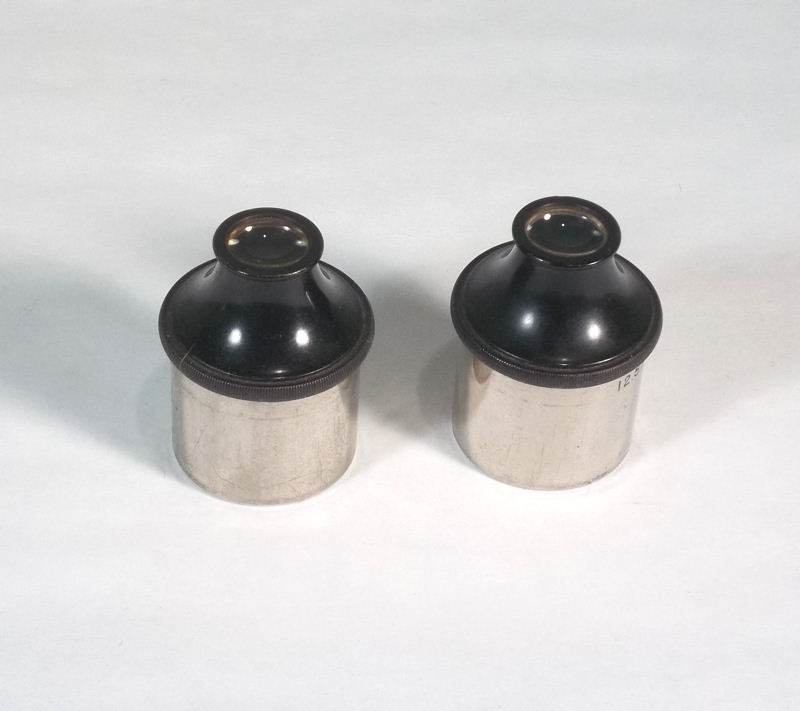 Vintage 12.5x Dissecting Stereo Microscope Ocular Lens Pair