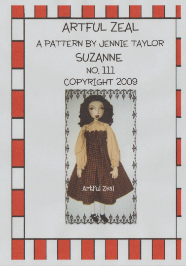 Cloth Doll PATTERN, Folk Art Doll Pattern, Primitive Art Doll