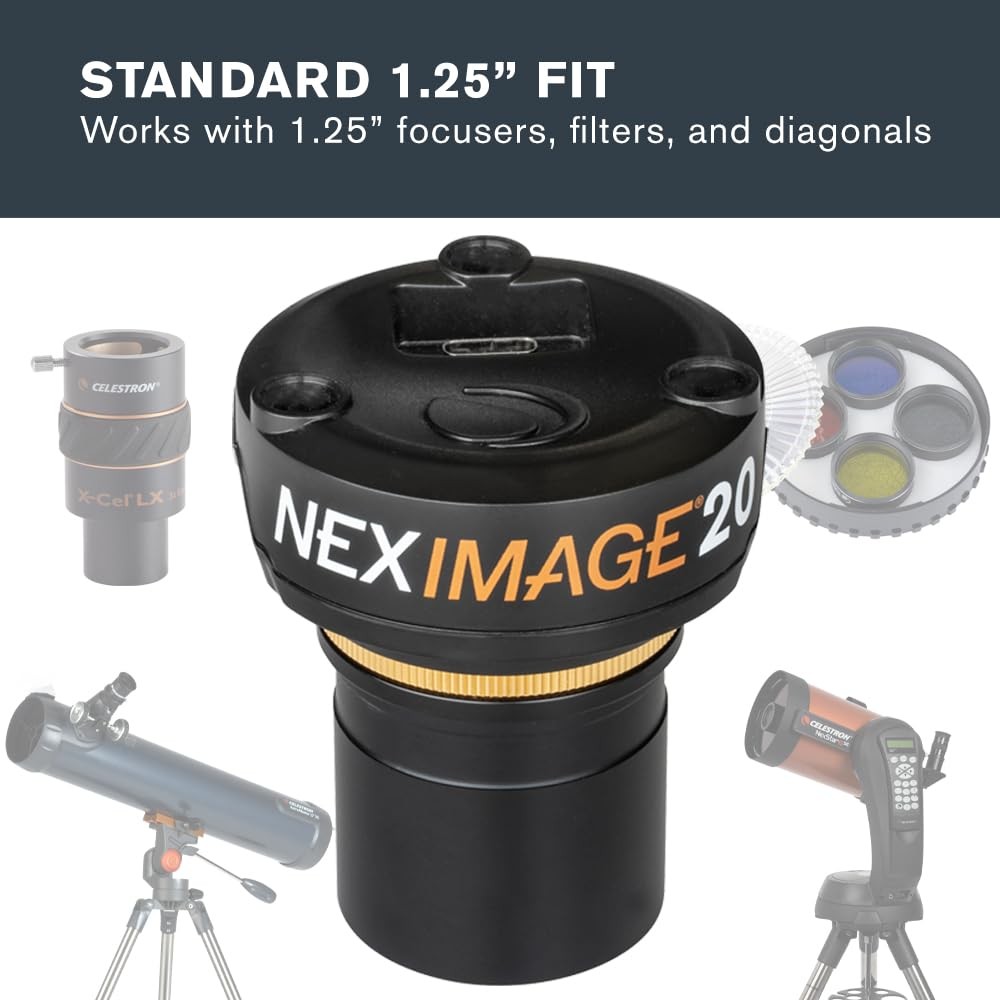 Celestron - NexImage 20 Solar System Camera - 20MP AR2020 Back-Illuminated CMOS