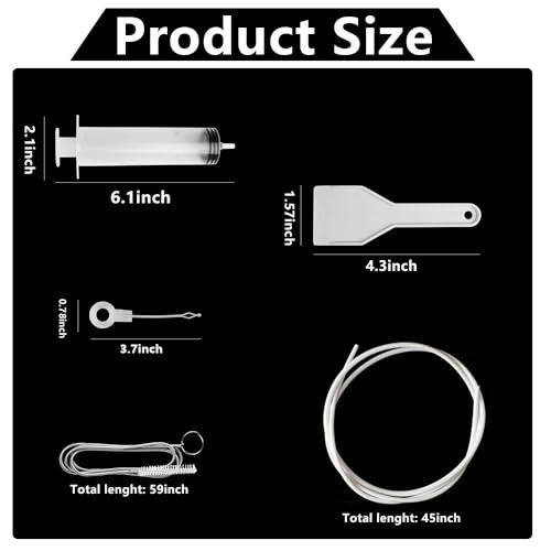 5pcs Refrigerator Drain Cleaning Tool, Reusable Fridge Dredging Kit, Remover