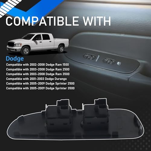 Front Right Passenger Side Power Window Switch & Door Lock Control Kit with