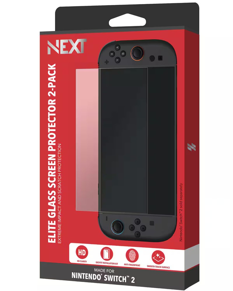 NEXT - Elite Glass Screen Protector 2-Pack for Nintendo Switch 2 - Clear