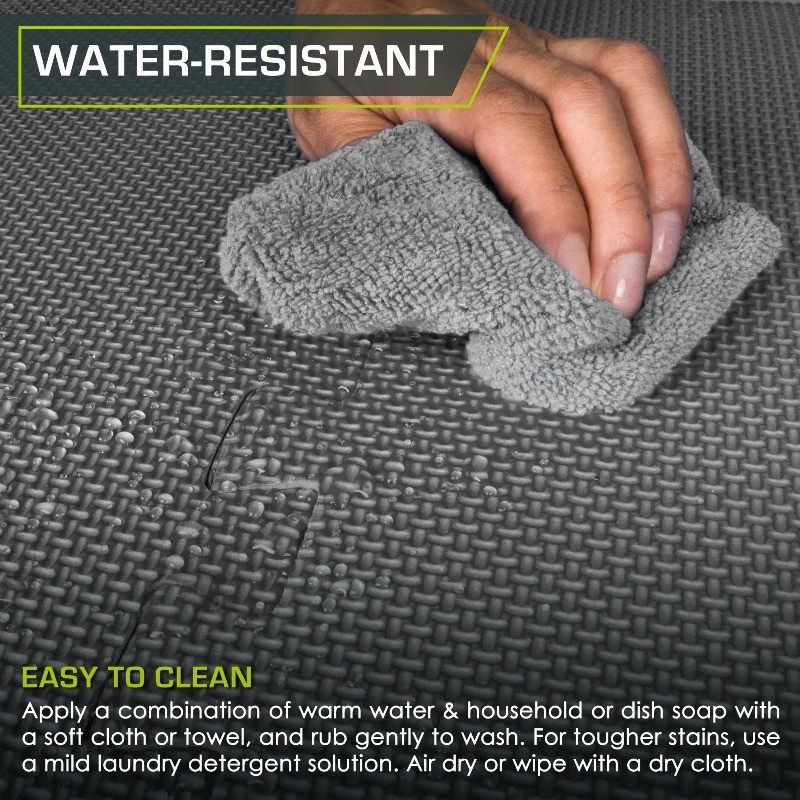 ProsourceFit Extra Thick Puzzle Exercise Mat 1", EVA Foam Interlocking Tiles