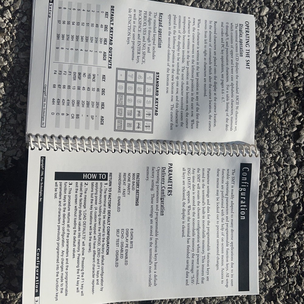 Two Technologies SMT ascII terminal Smtr4–2 Series Panel Mount Terminal