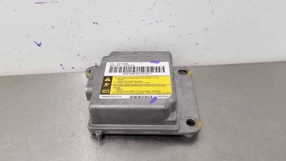 02 CHEVY CAMARO SRS CONTROL MODULE 12209750