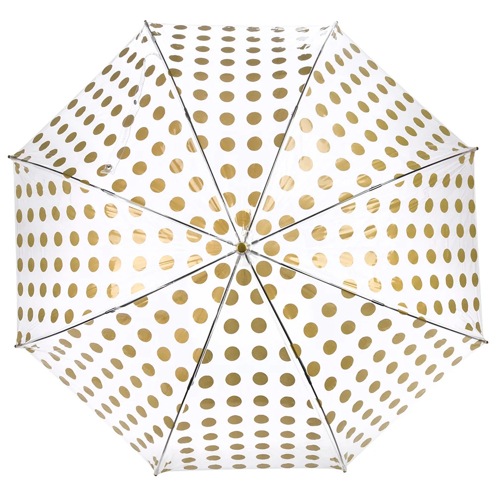 Clifton Polka Dot Automatic Umbrella Gold