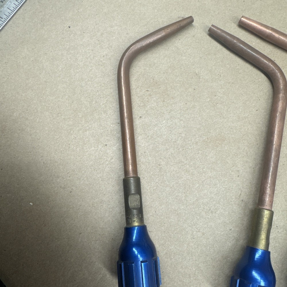 4 Marquette Super-Jet Welding Tips Oxy-Acetylene - Blue Nut