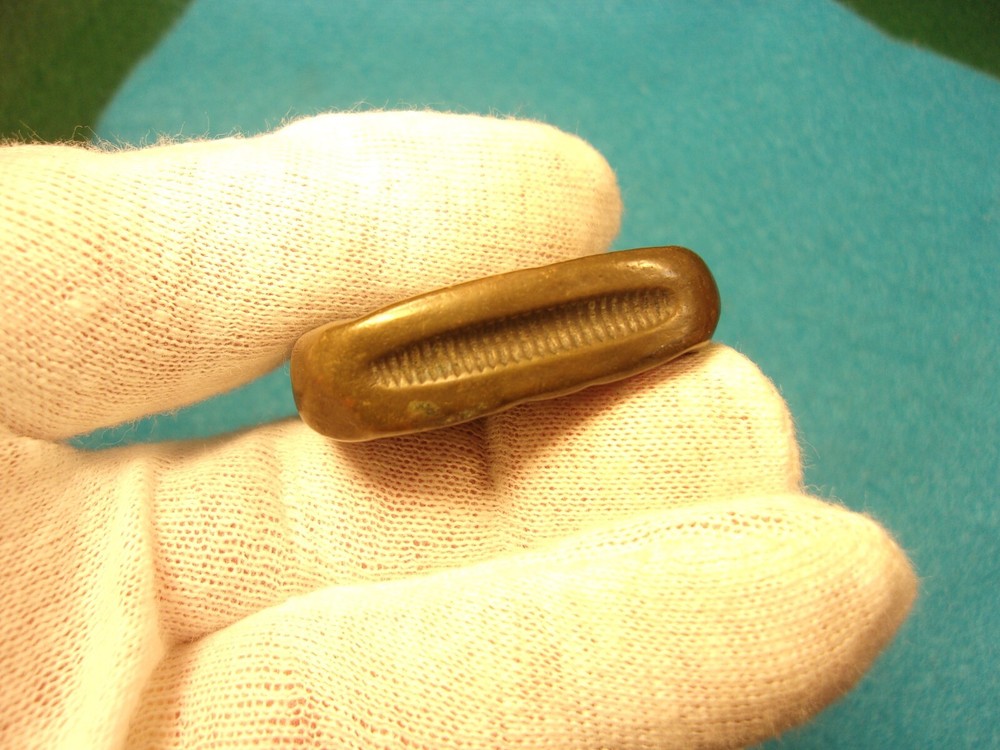 EXTREMELY RARE OLD VTG ANTIQUE SOLID BRASS "ANHEUSER BUSCH" MATCH SAFE / VESTA