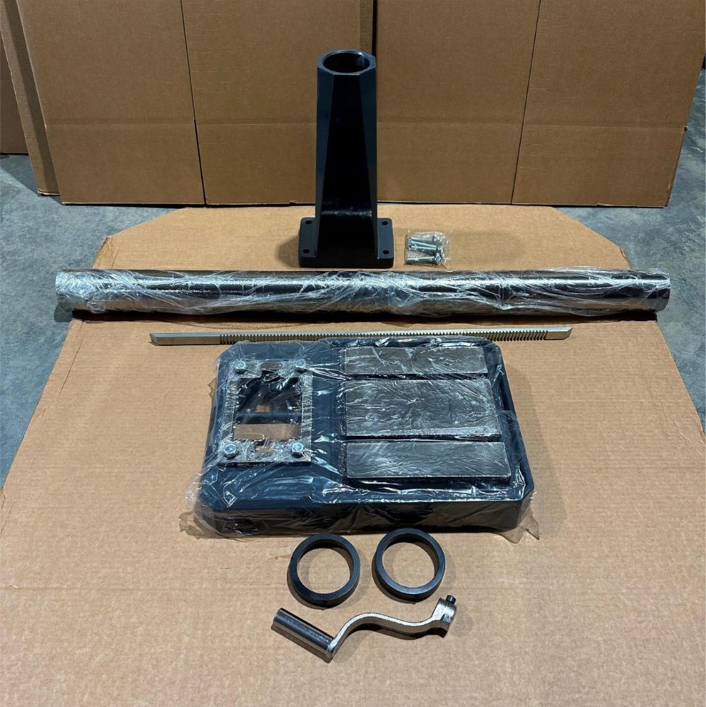 Dake SB-16 Drill Press Accys Base, Column, Flange, Handle, Rack, & Collar (2x)