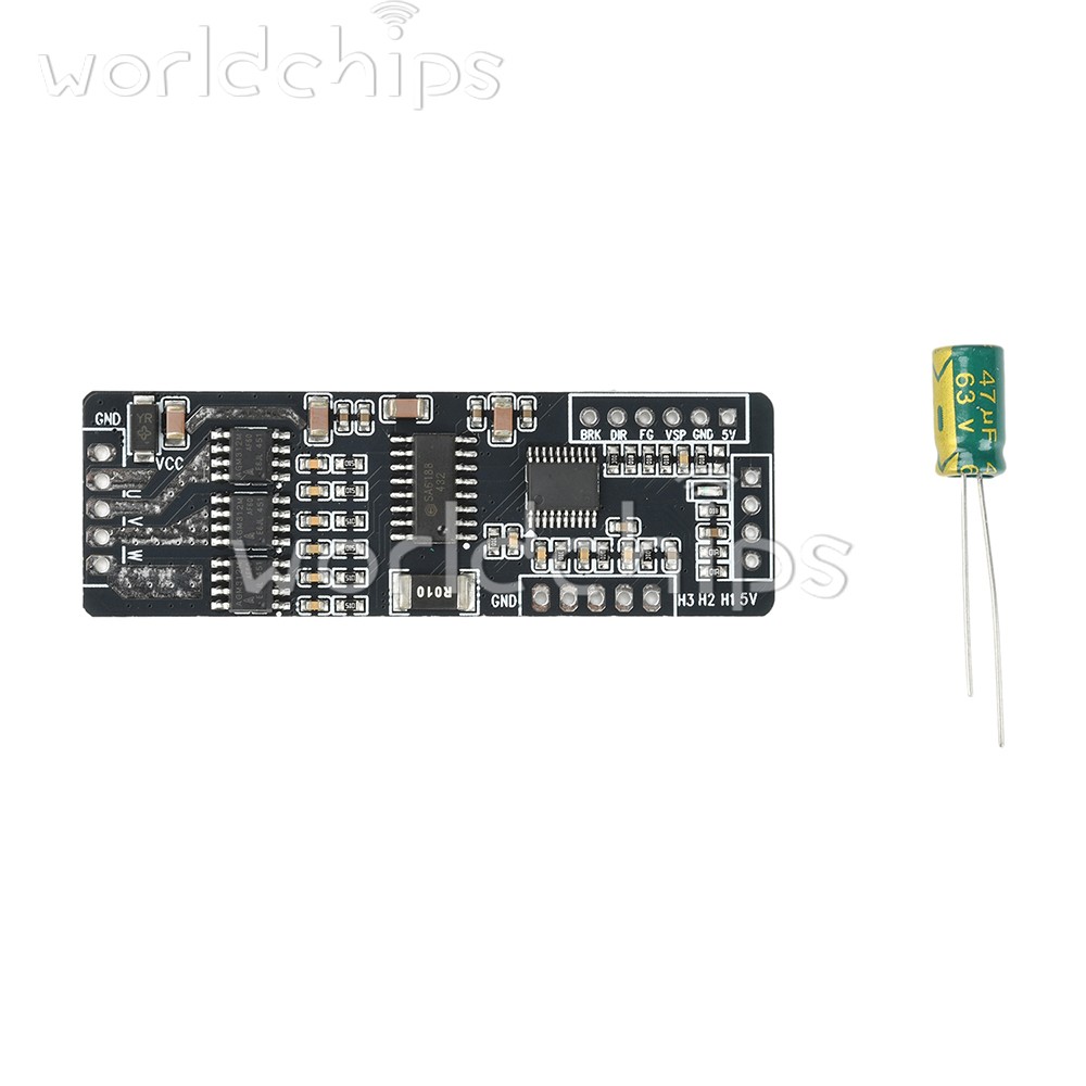 BLDC Hall Sensor 3Phase Brushless DC Motor Driver Board Speed Controller DC7-40V