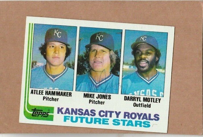 1982 Topps # 471 Mike Jones-  Autographed Card