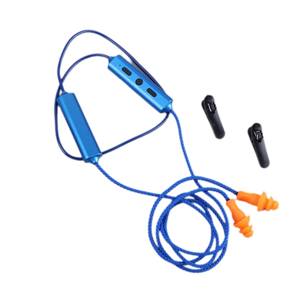 2Set Blue Ear Plugs Bluetooth Earphone For Work, Noise Suppression, Hearing NEW