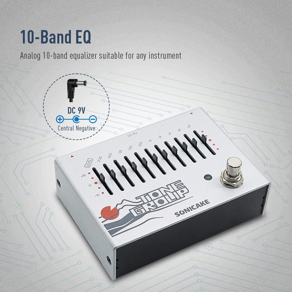 EQ Equalizer Guitar Effects Pedal Tone Group 10-Band