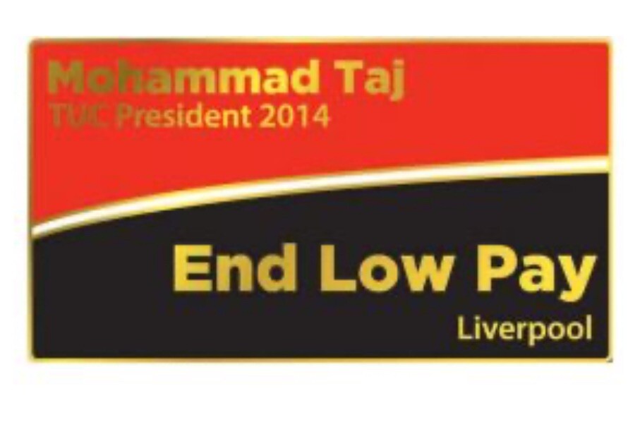 TUC Congress 2014 Trade Union Badge