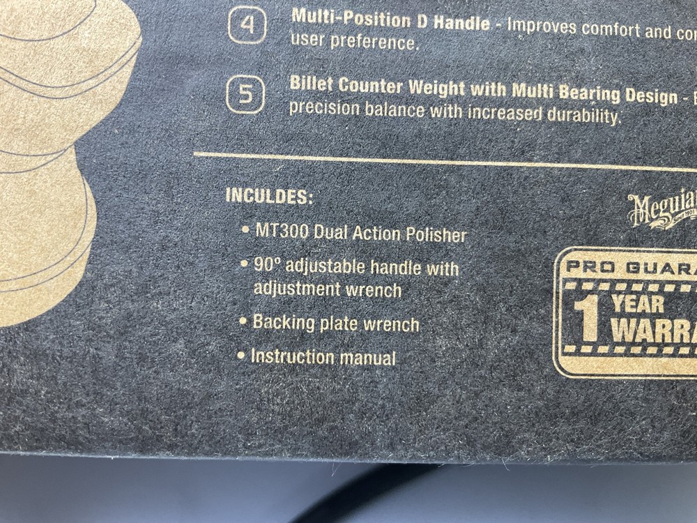 Meguiar's MT300 Variable Speed Dual Action Professional DA Polisher