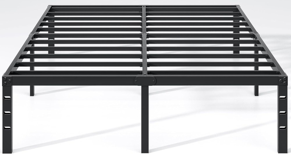 Metal Bed Frame,King Size Bed Frame with Storage Space,Heavy Duty Sturdy