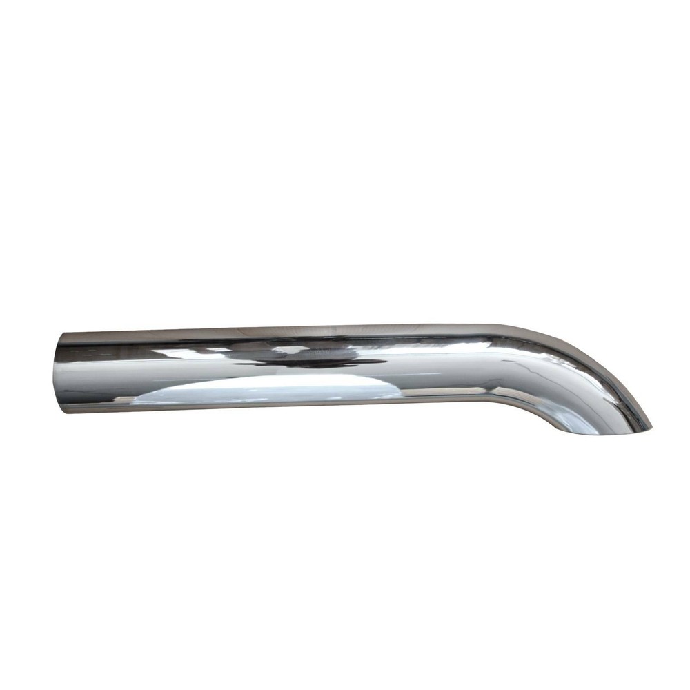 5 Inch Chrome Stack Pipe Curved Exhaust pipe 5"OD x 36" inch Length Tailpipe Tip