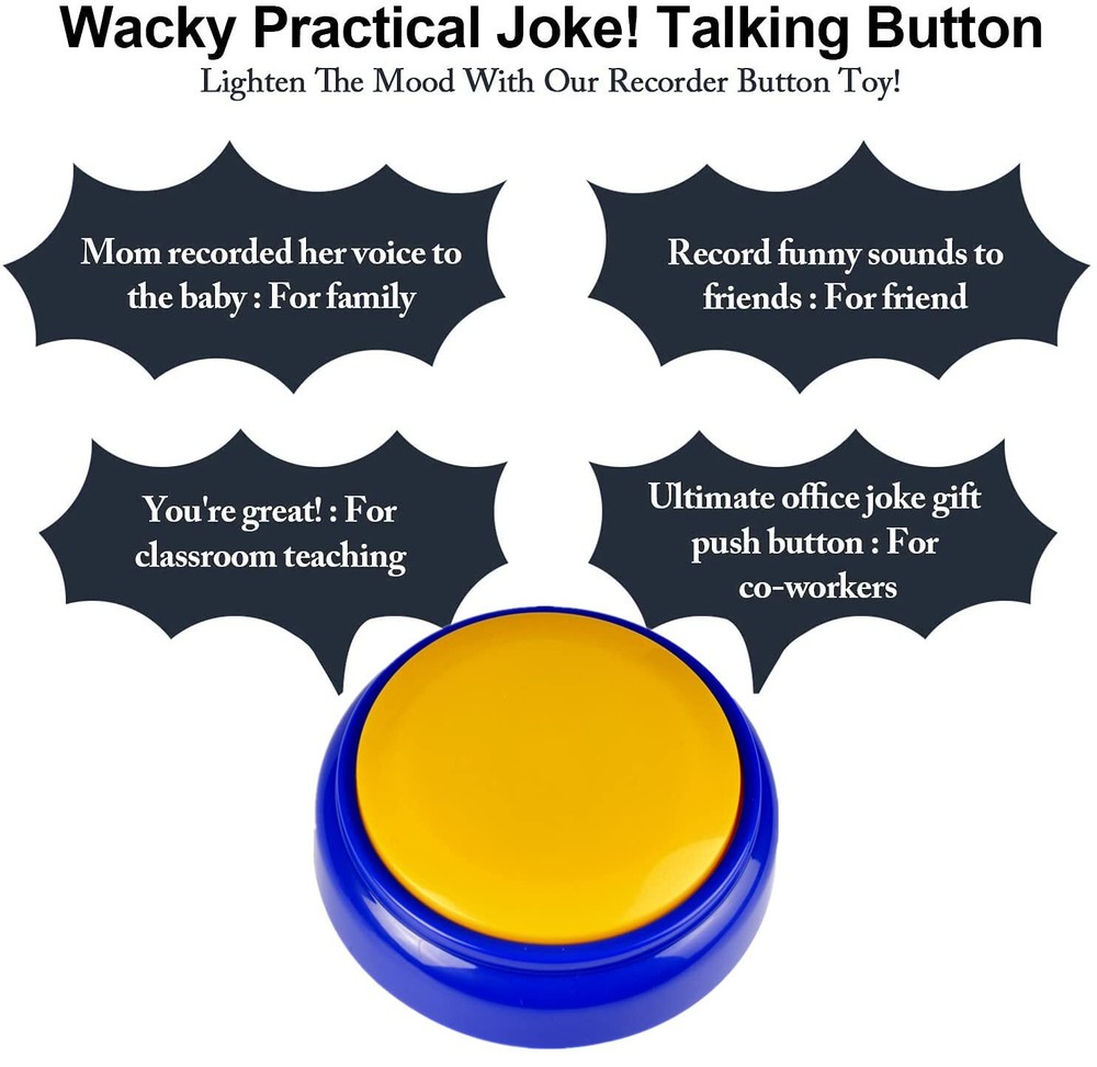Recordable Talking Button Dog Training Button Easy Pet Communication 1 Pack