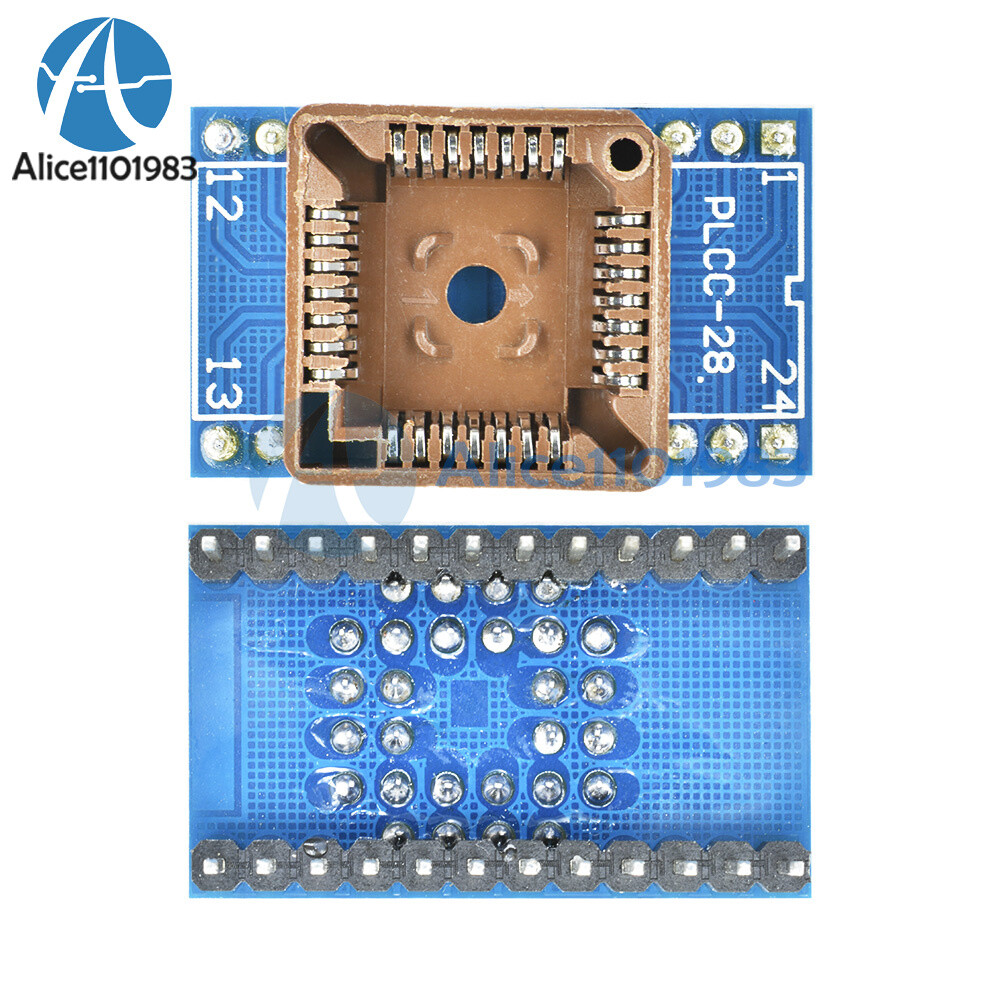 PLCC28 to DIP24 EZ Programmer Adapter Socket IC Test Socket Universal Converter