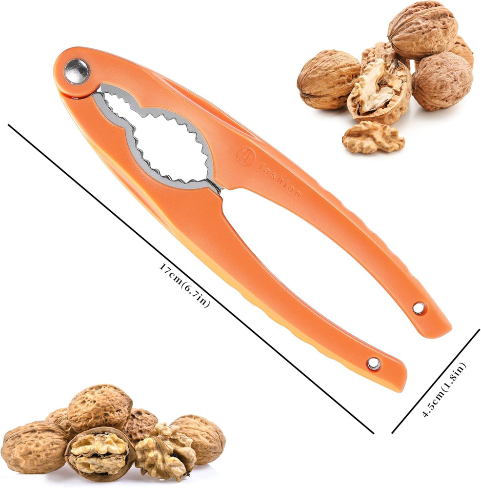 Nutcracker, Stainless Steel Nut Crackers for All Nuts, Heavy Duty Nutcracker Too