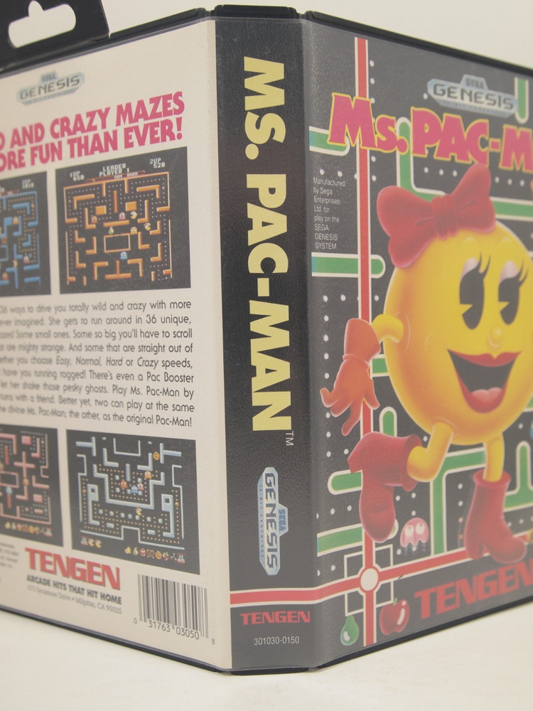 Ms. Pac-Man Case (SEGA Genesis) Authentic BOX ONLY