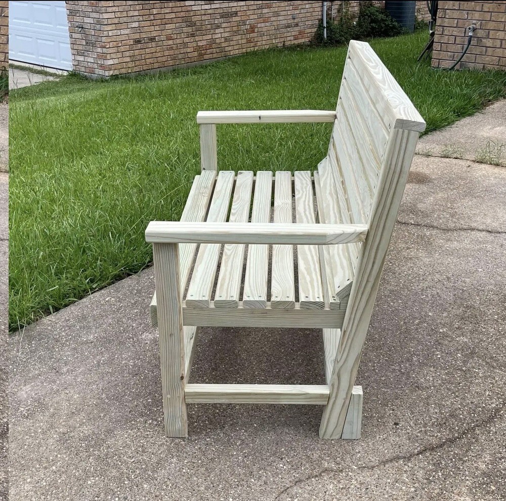 Custom Made Wooden Bench
