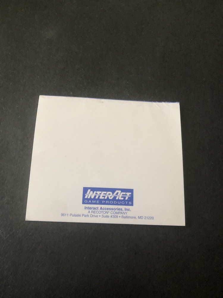 game shark Registration card Insert