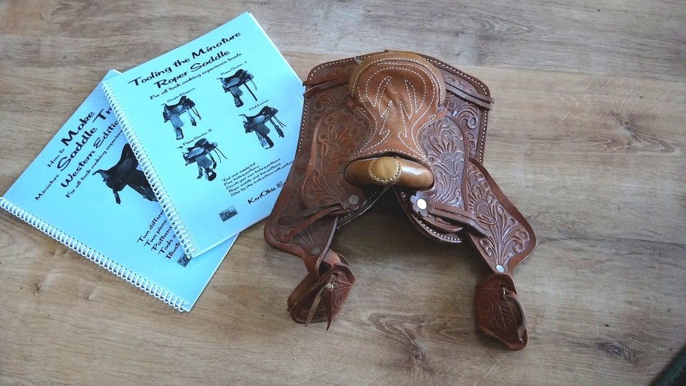 Tooling the Miniature Roper Saddle Book and Saddle Set