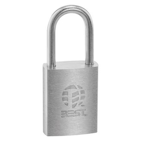 Best 11B720t Padlock, Coreless, Long Shackle, Rectangular Zinc Alloy Body,