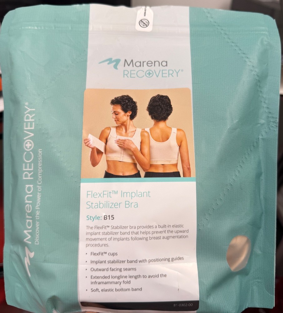 Marena Flexfit B15 Implant Stabilizer Bra - Post Surgical Compression OPENED BOX