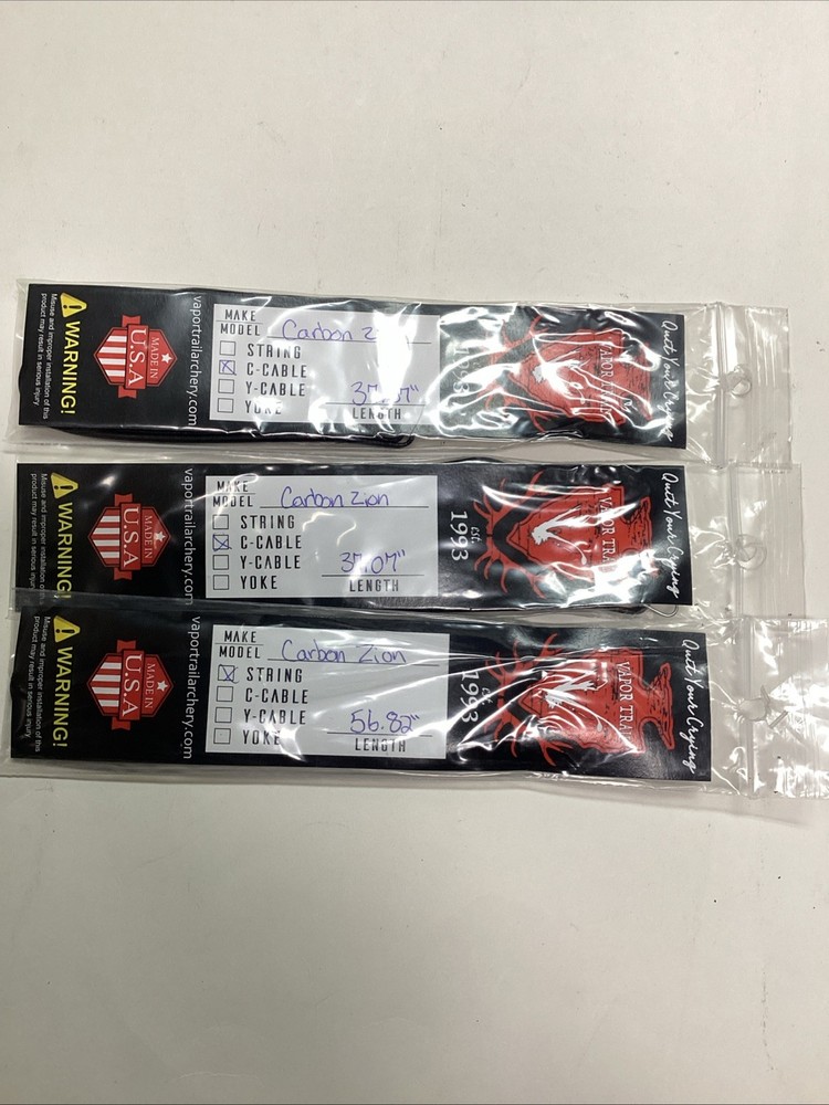 Bowtech Carbon Zion Vapor Trail Strings Black