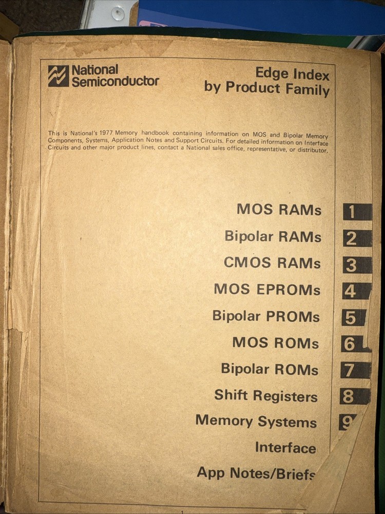 National Semiconductor Memory Databook 1977