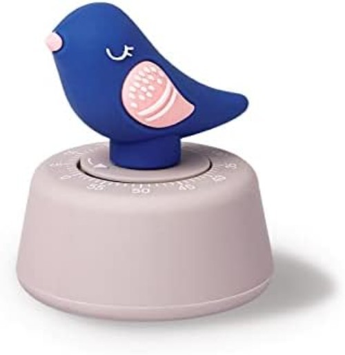 Eco-Friendly Wind-Up Kitchen Timer for Kids - Cute 60-Minute Countdown