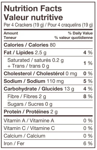 Triscuit Canada Original Snacking Crackers, 200g (4 Pack)