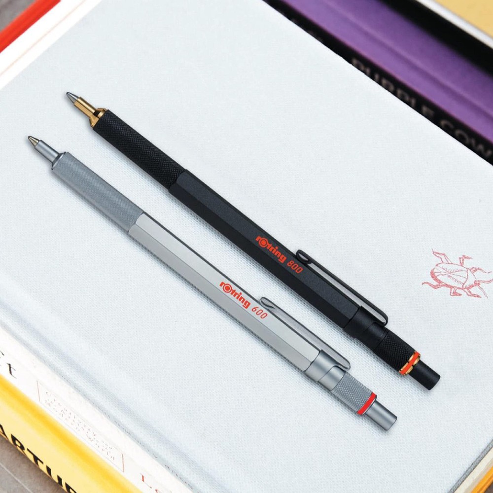 rOtring 800 Retractable Ballpoint Pen Medium Point Black