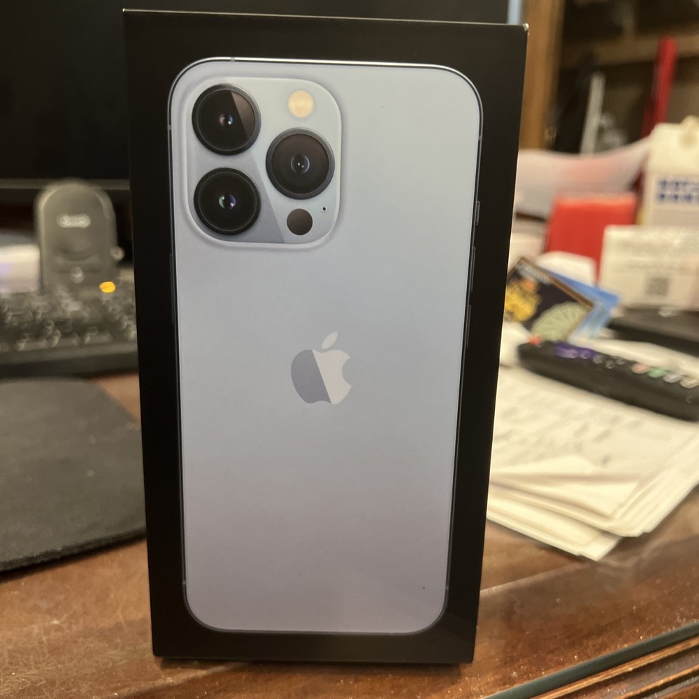 Apple Iphone 13 Pro Empty Box  Only Sierra Blue  256 GB