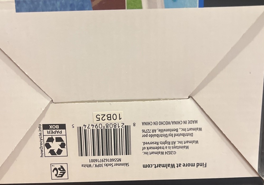 Mainstays Skimmer Socks- 30pk- Sealed