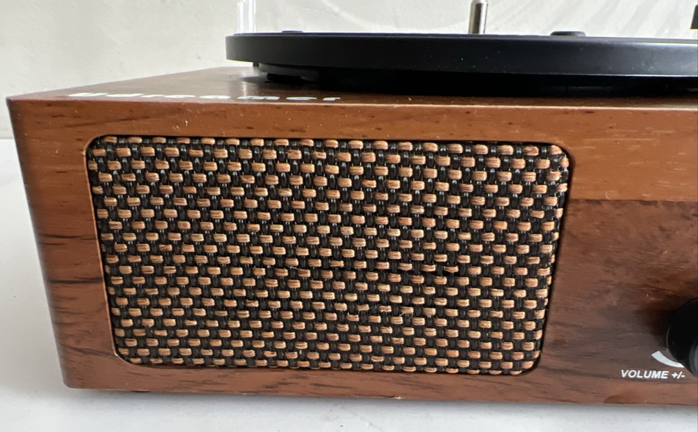 Udreamer Bluetooth Record Player Turntable 3 Speed Mahogany Tested