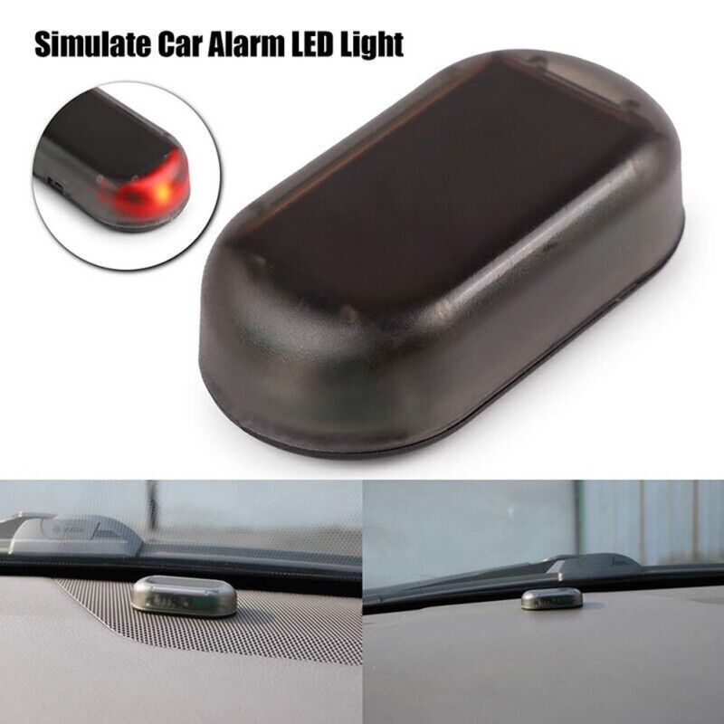 Car Alarm Warning Solar Flash LED Light Fake Security System Anti-theft Signa